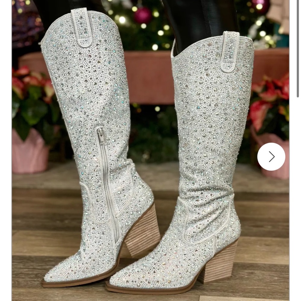 Very G Sparkle Rhinestone Boots